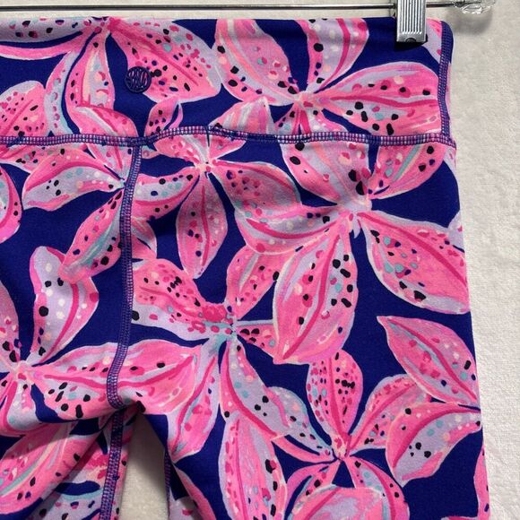 Lilly Pulitzer Luxletic Jolena Weekender Cropped Leggings Wild Child Zebra Small - Picture 7 of 12